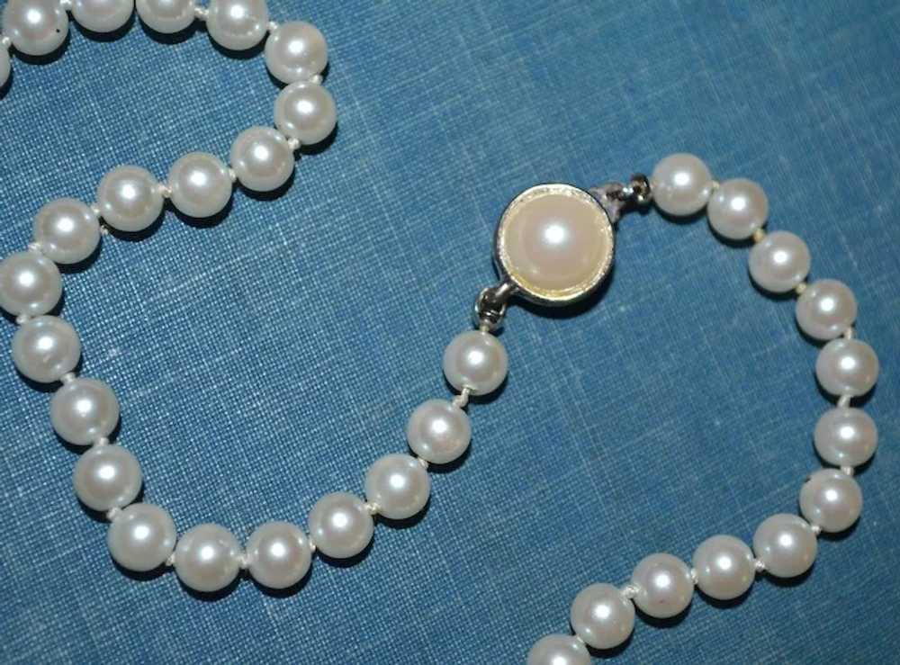 Carolee Signed Classic Simulated White Pearl Bead… - image 5