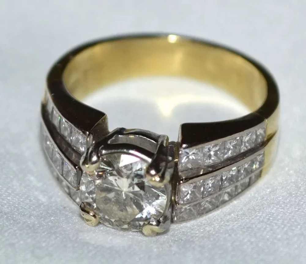 Stunning 3.82 tcw Diamond 18 Karat Gold Wedding o… - image 3