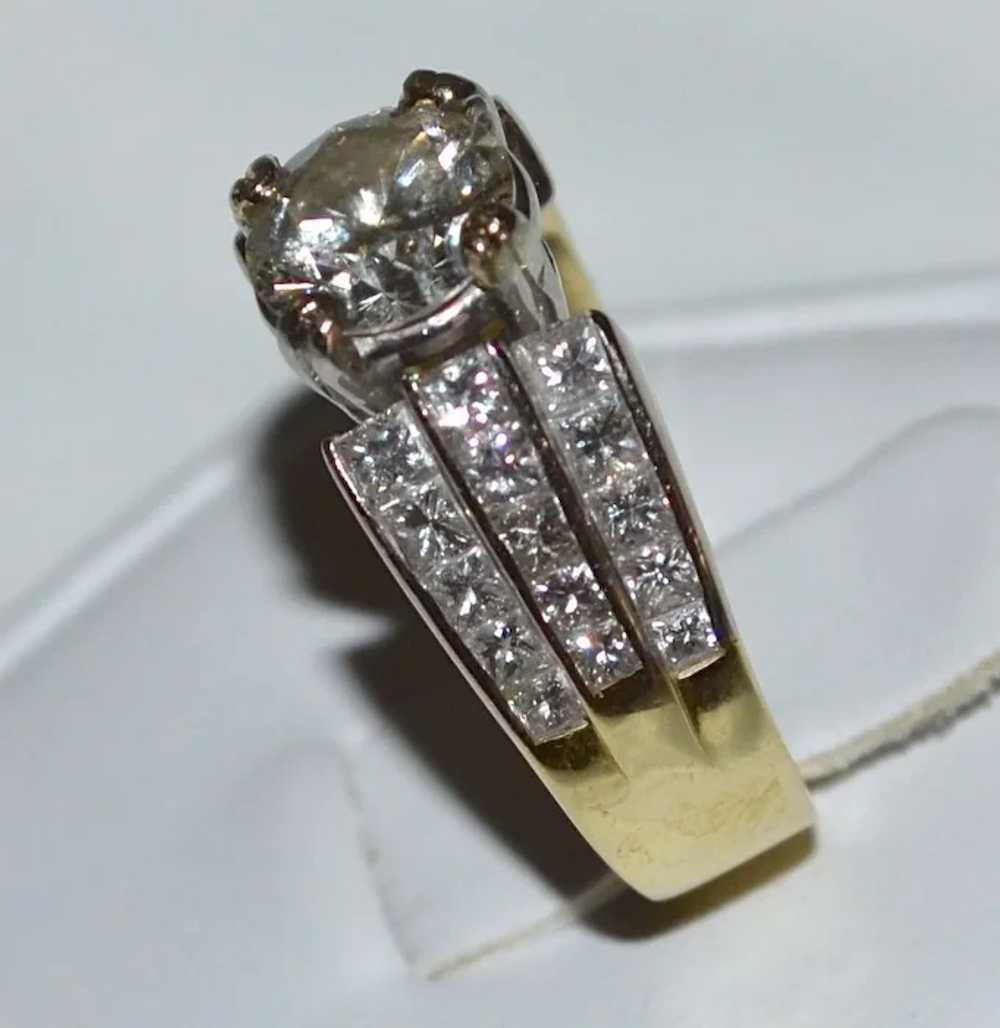 Stunning 3.82 tcw Diamond 18 Karat Gold Wedding o… - image 5