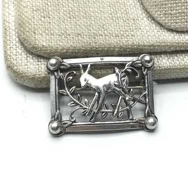 Sterling Craft By Coro Fawn Brooch