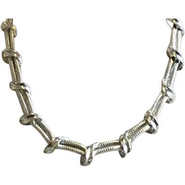 Lisner Silver Tone Link Necklace - image 1