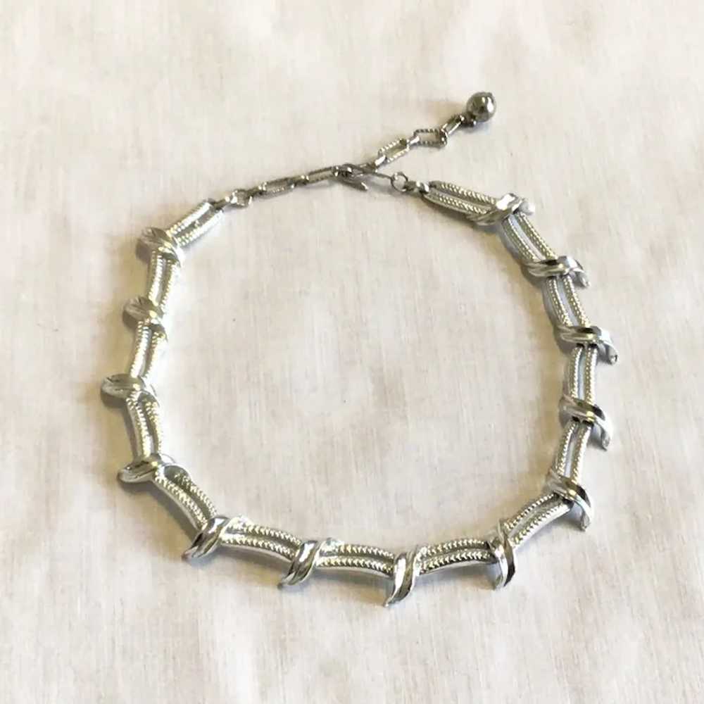 Lisner Silver Tone Link Necklace - image 2