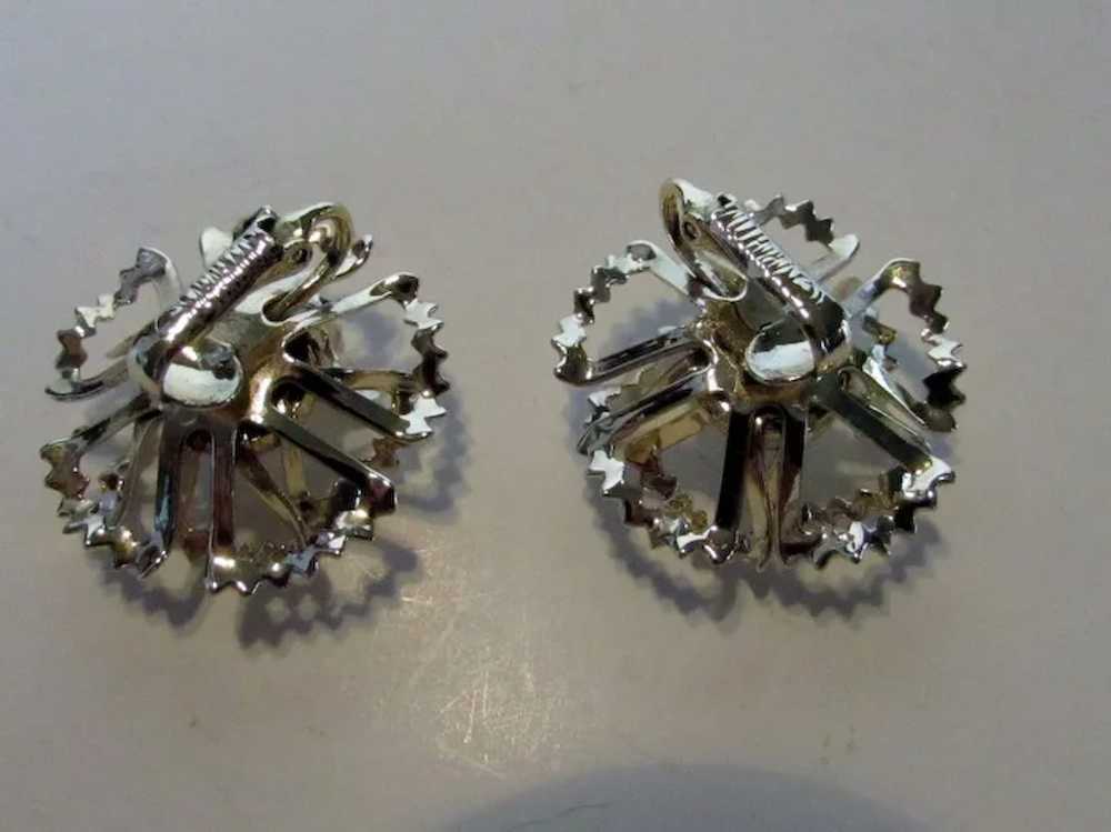 Sarah Coventry Pin and Earring Set With Aurora Bo… - image 6