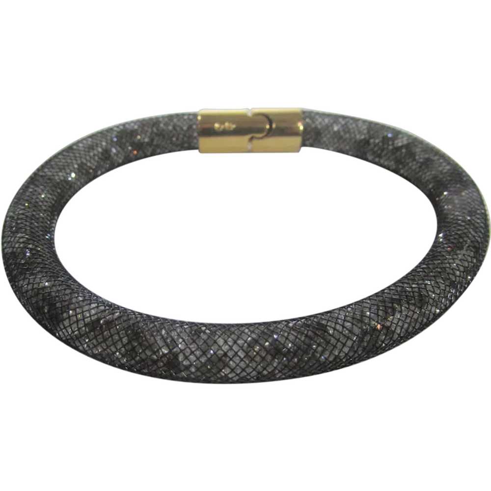 Swarovski Crystal Rope Bracelet With Unique Goldt… - image 1