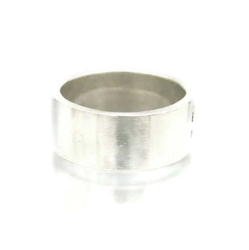 Native American Sterling Silver Band Ring Smiling… - image 7