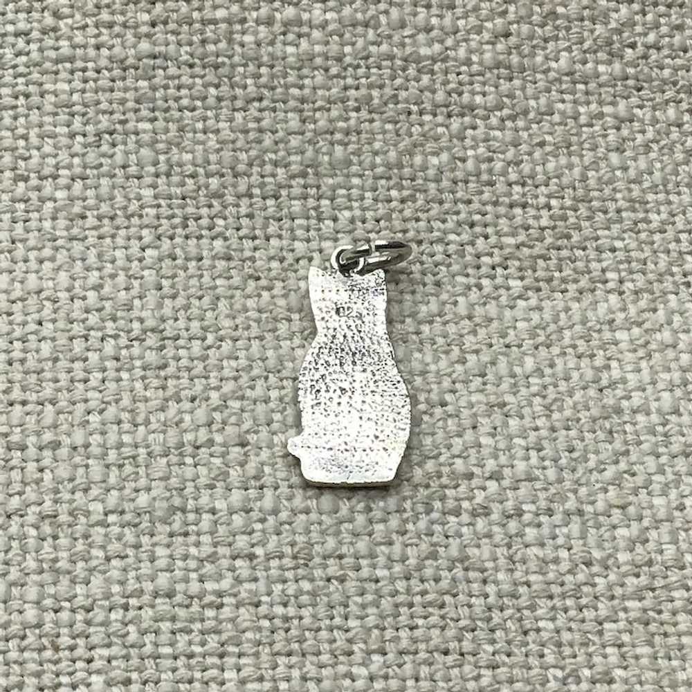 Sterling Silver Cat Charm - image 2