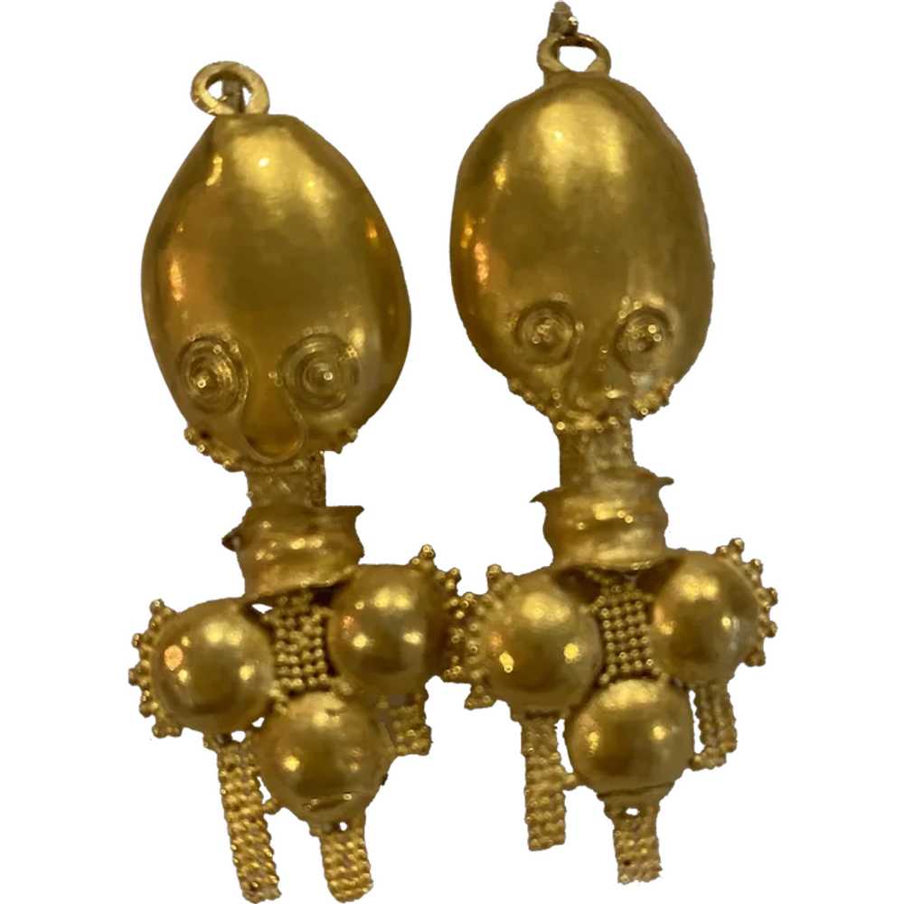 Ancient Middle Eastern Style Earrings - image 1