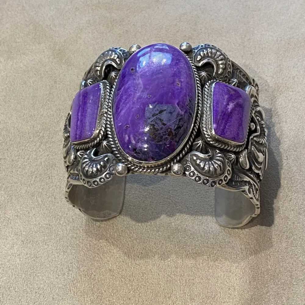 Sugilite and Silver Bracelet - image 2