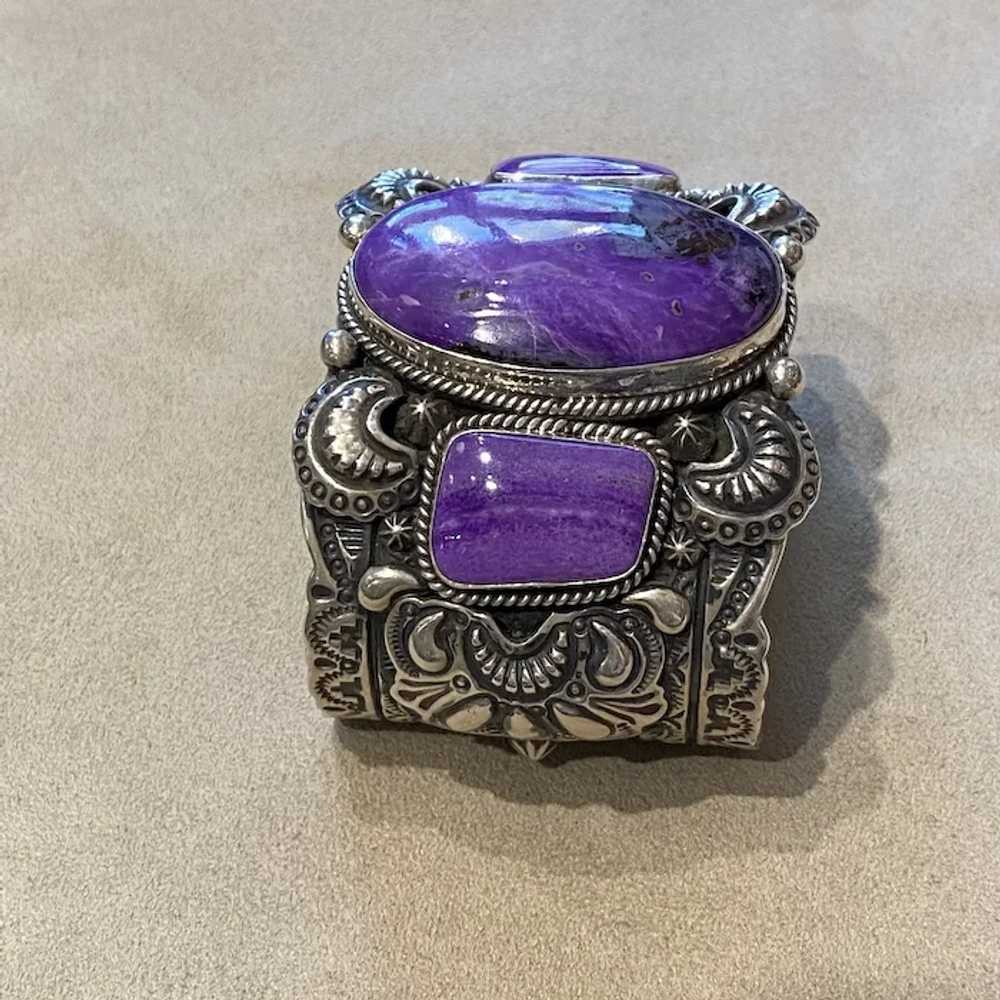 Sugilite and Silver Bracelet - image 3