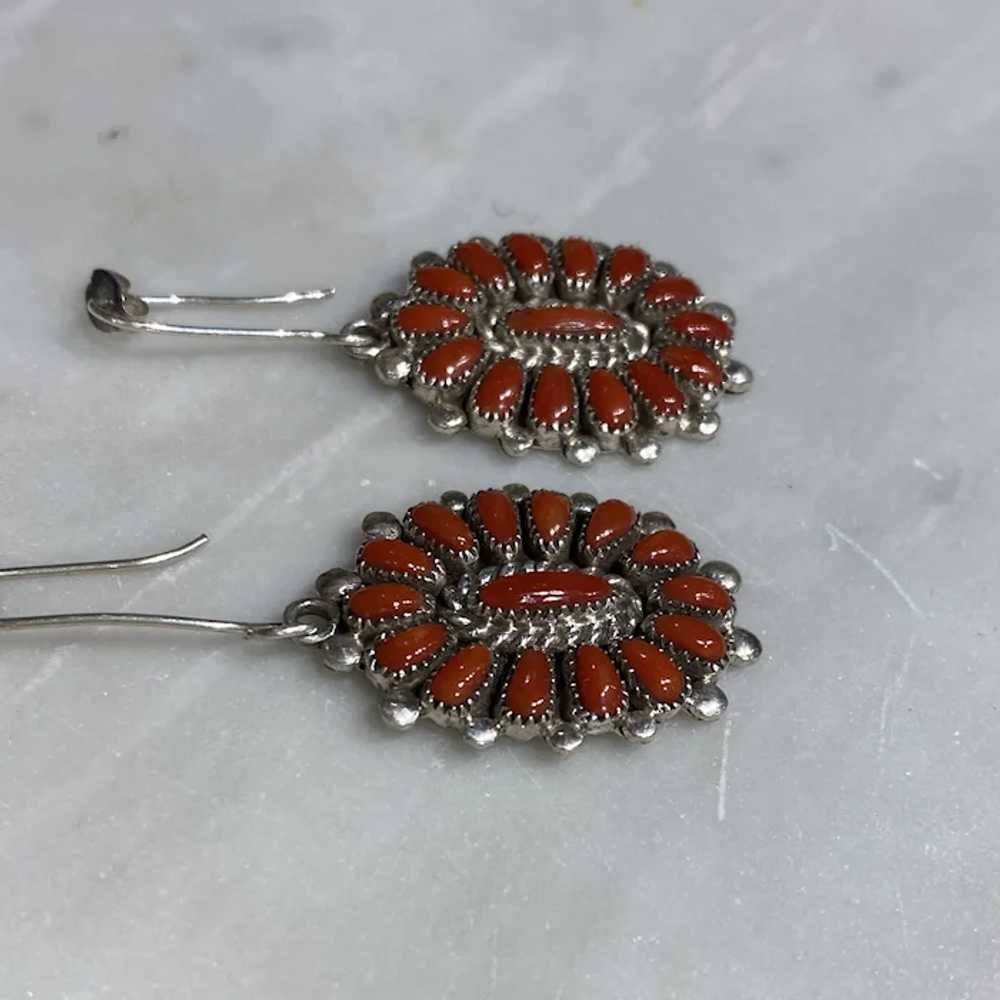 Zuni Coral Earrings - image 2