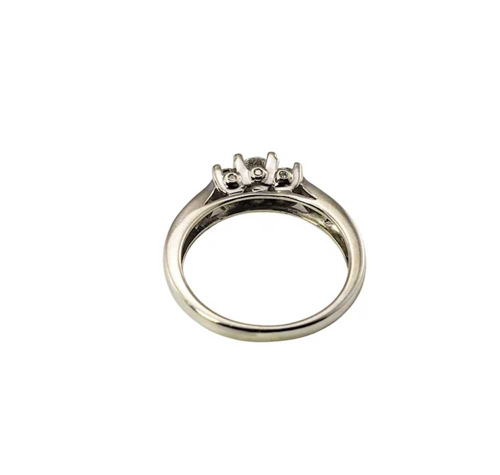 Vintage 14 Karat White Gold and Diamond Engagemen… - image 6