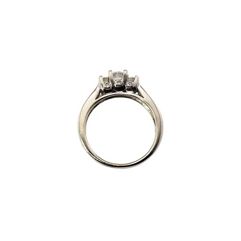 Vintage 14 Karat White Gold and Diamond Engagemen… - image 7