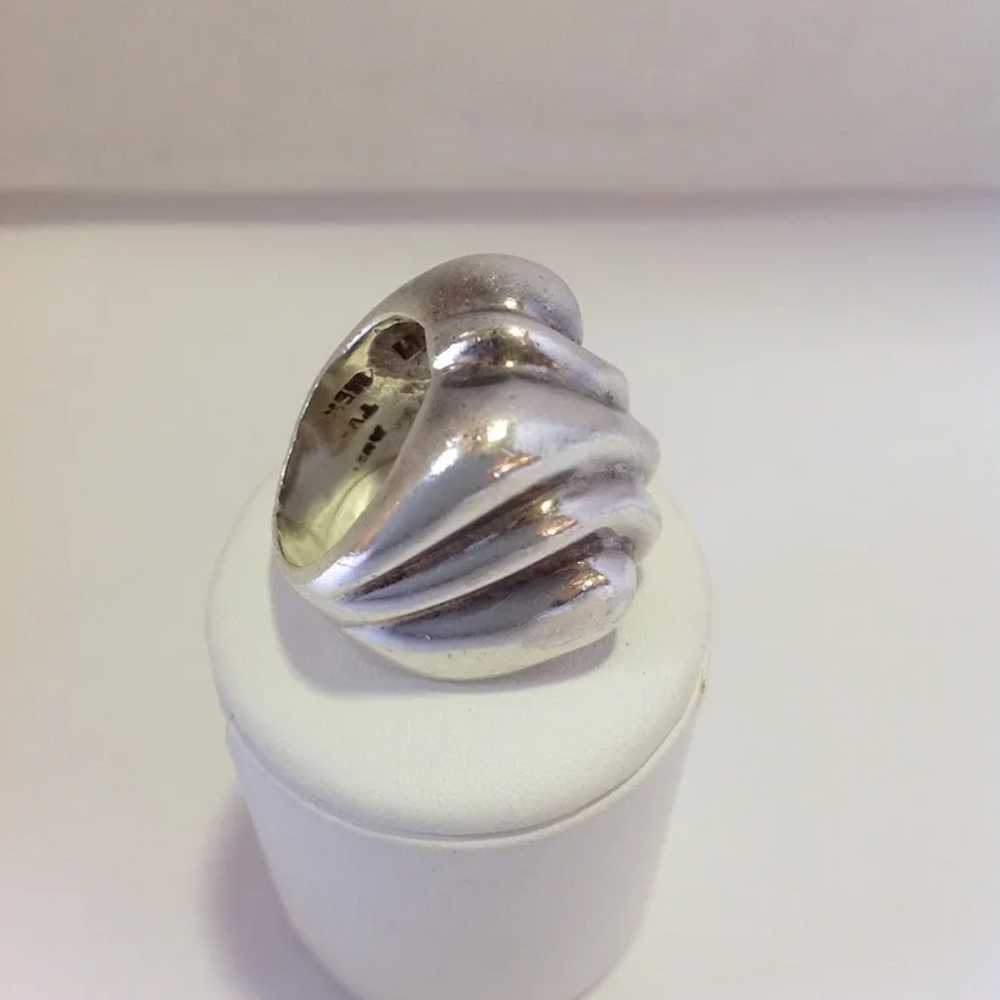 Mid-Century Sterling Ring Vintage Mexico - image 3
