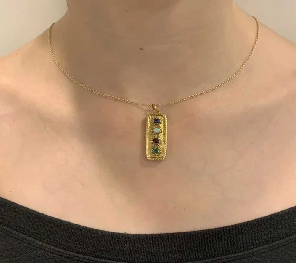 Antique Gold Love Pendant Circa 1810 - image 4