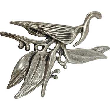 369 Ming's sterling bird of paradise brooch / pin - image 1
