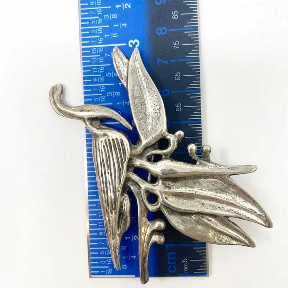369 Ming's sterling bird of paradise brooch / pin - image 4