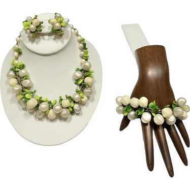Kramer New York Necklace Bracelet Earrings Set Si… - image 1