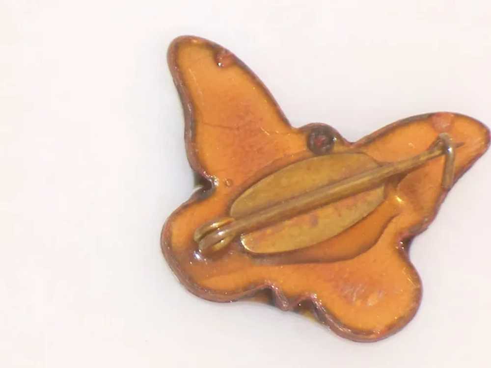 Vintage Tiny Yellow Butterfly Pin Venetian Glass … - image 10