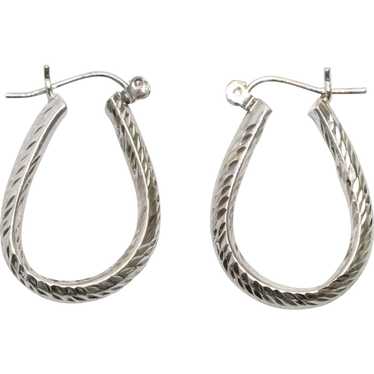 14KT White Gold Earrings