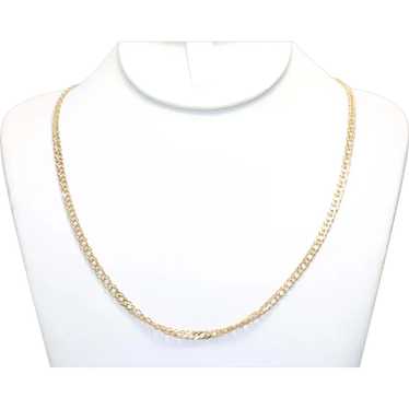 14KT Yellow Gold Curb Link Chain Necklace - image 1