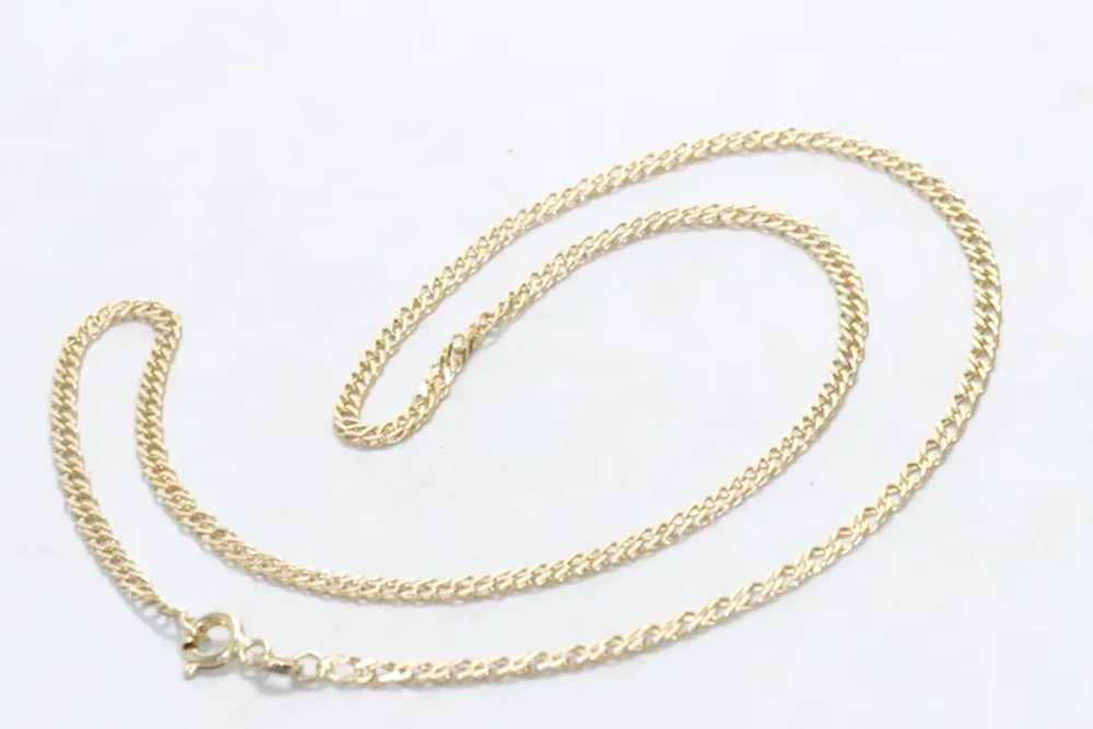 14KT Yellow Gold Curb Link Chain Necklace - image 2