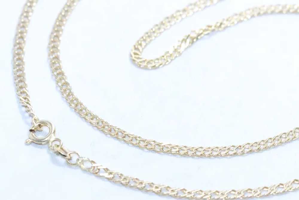 14KT Yellow Gold Curb Link Chain Necklace - image 3