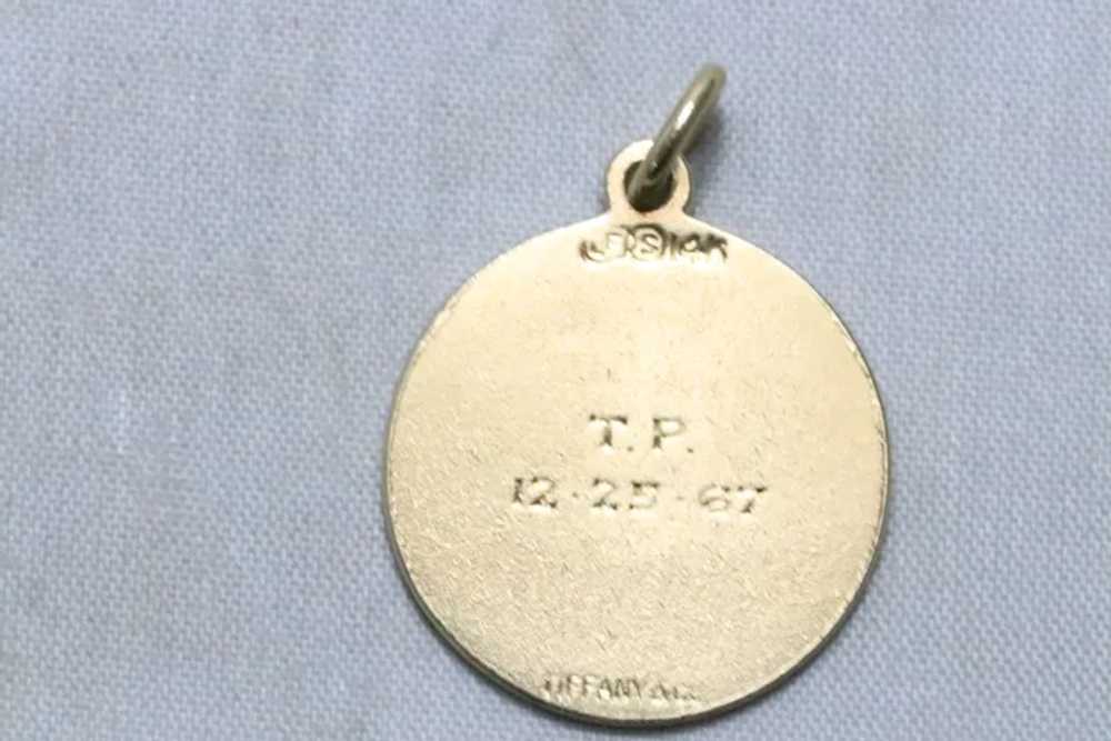 Vintage Tiffany & Co. 14KT Yellow Gold Medallion … - image 3