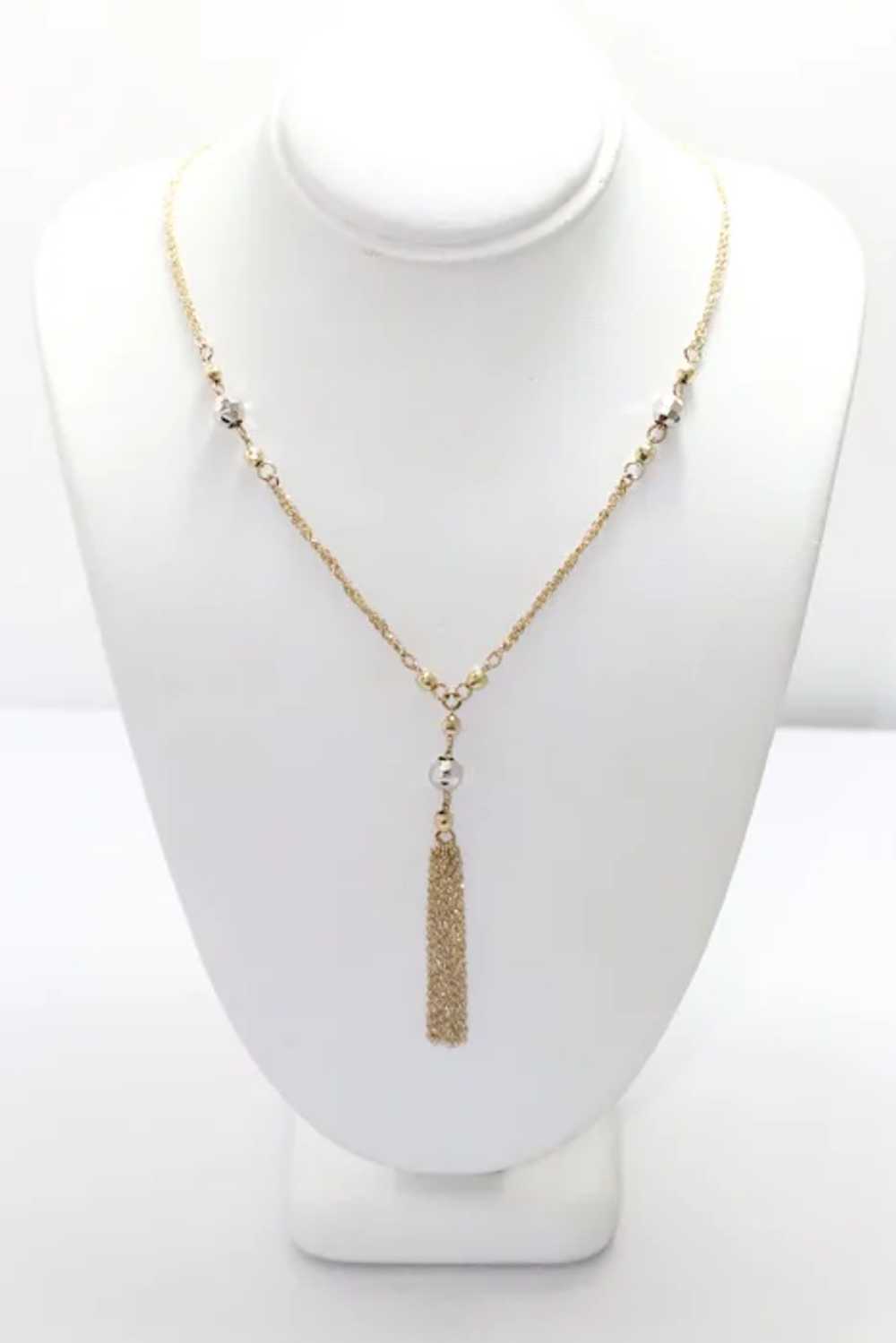 Vintage 10 KT Gold Necklace - image 2