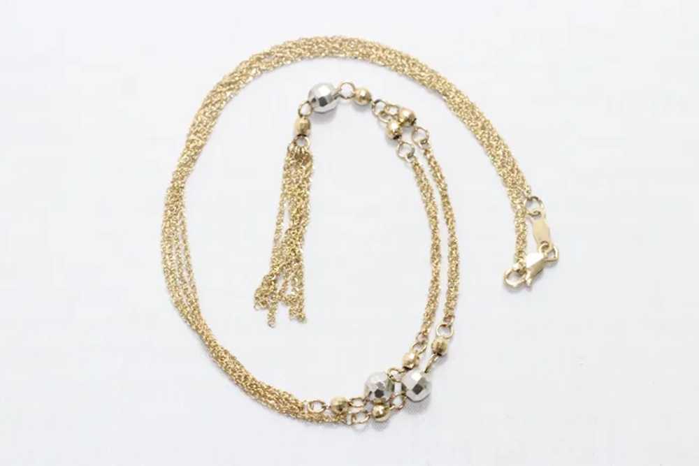 Vintage 10 KT Gold Necklace - image 3