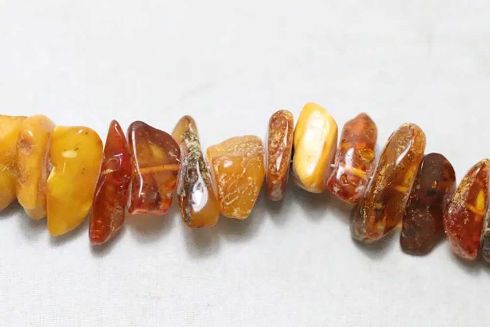 Vintage Amber Stone Necklace - image 2