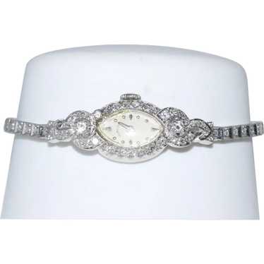 1950s Universal 14K White Gold & Diamond Watch - The Verma Group