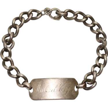 Vintage Sterling Silver I.D. Bracelet - image 1