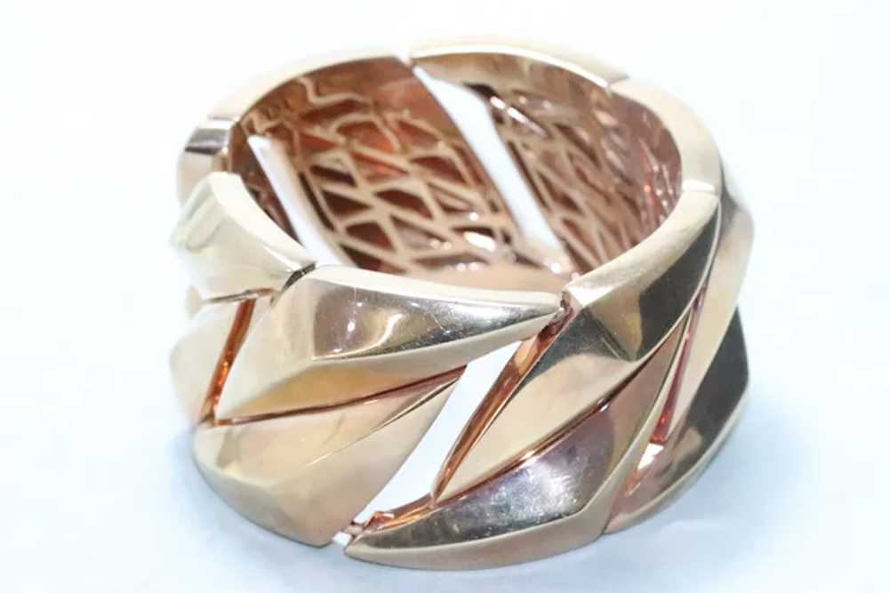 Roberto Coin Sterling Silver Rose Gold Overlay Bo… - image 3