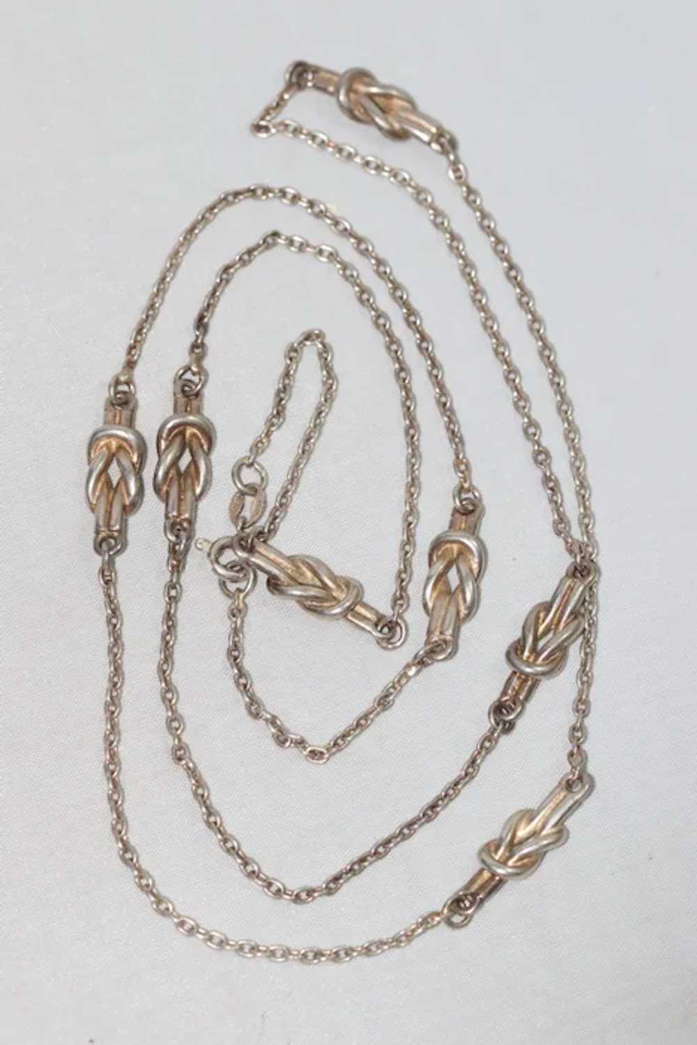 Vintage Sterling Silver Chain - image 3