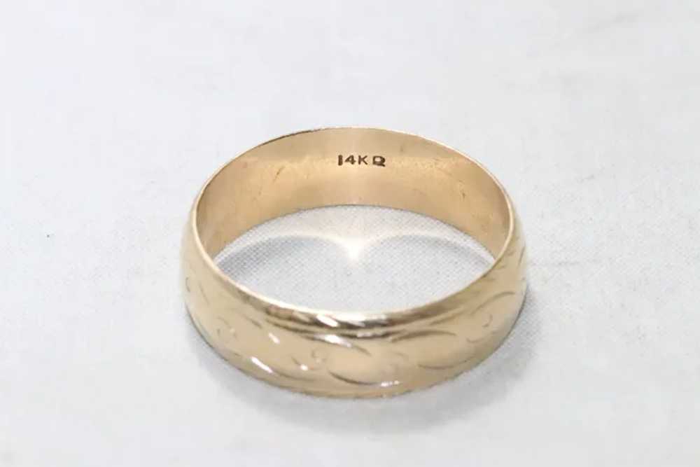 Vintage 14 KT Yellow Gold Ring - image 2