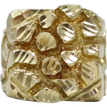 Vintage 14K Gold Nugget Ring