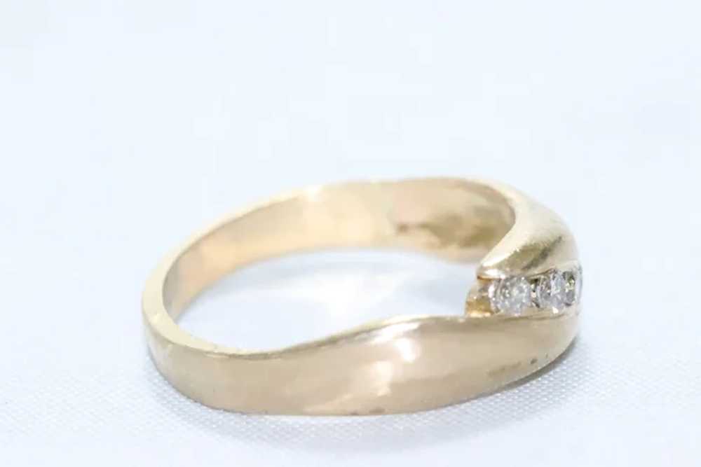 14KT Yellow Gold .20CT Diamond Ring - image 4