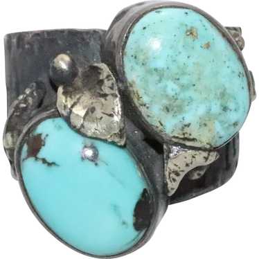 Sterling Silver Turquoise Stone Ring - image 1