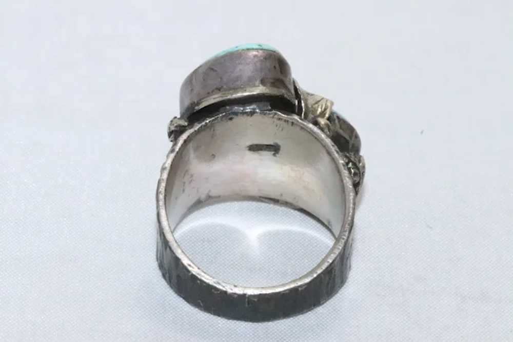 Sterling Silver Turquoise Stone Ring - image 3