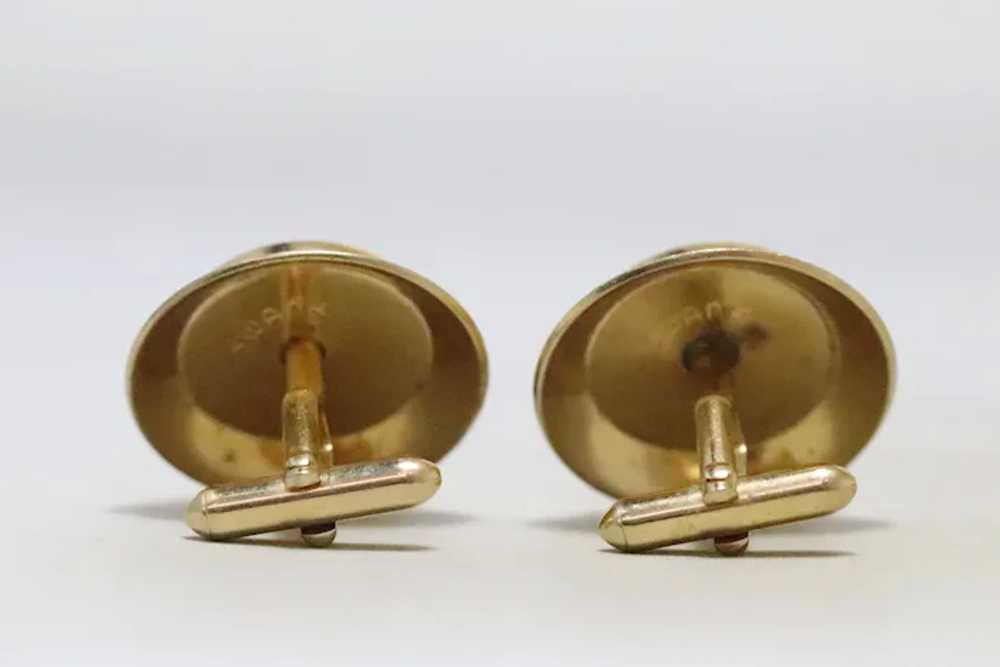 Vintage Swank Circular Cufflinks - image 3