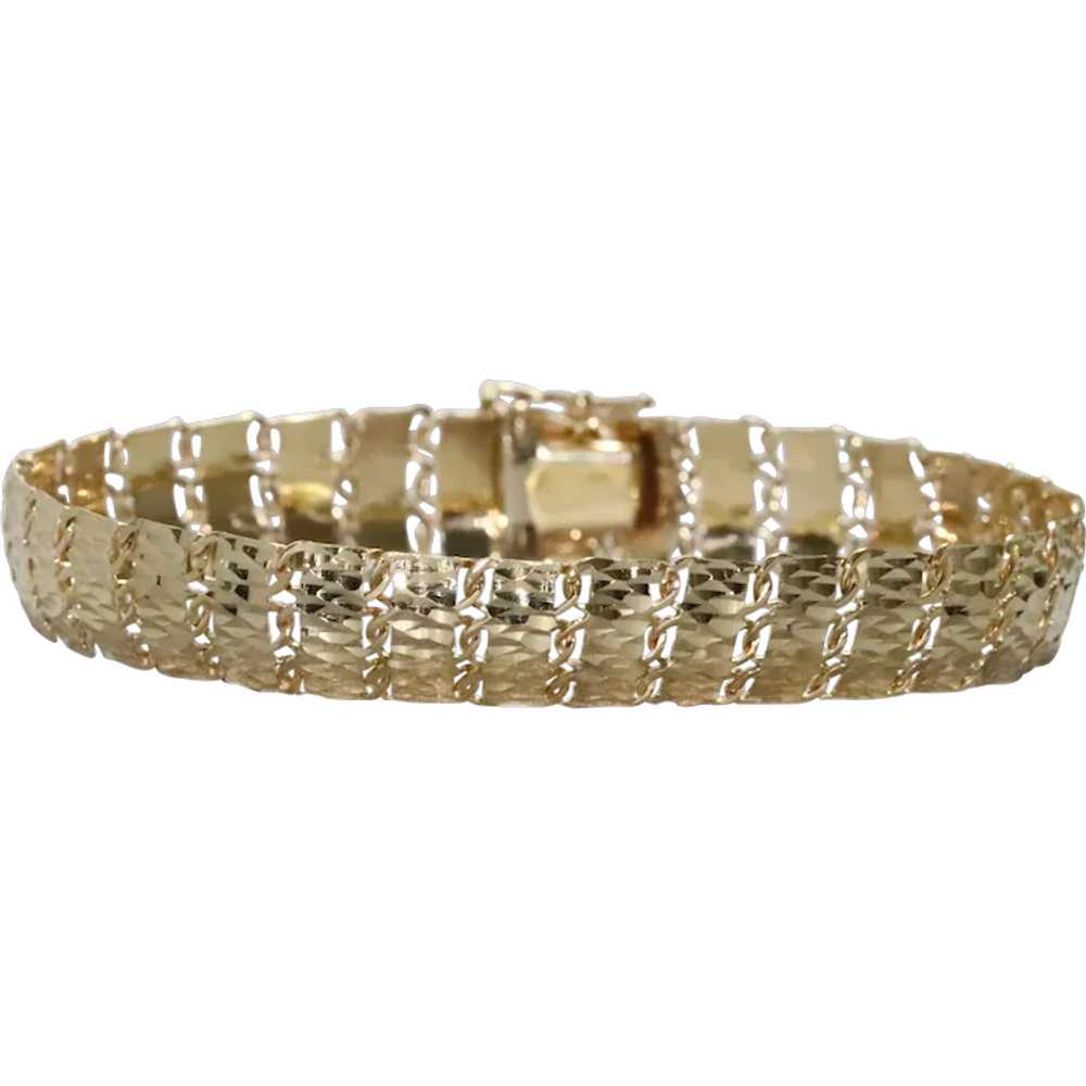 14 KT Yellow Gold Bracelet - image 1