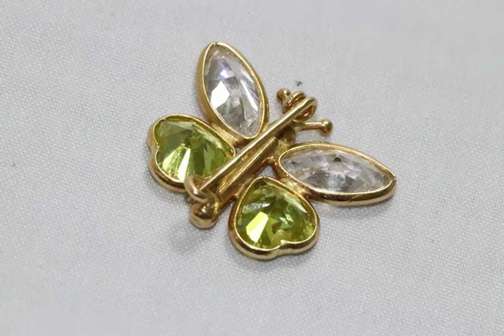 14 KT Yellow Gold Butterfly Brooch - image 4