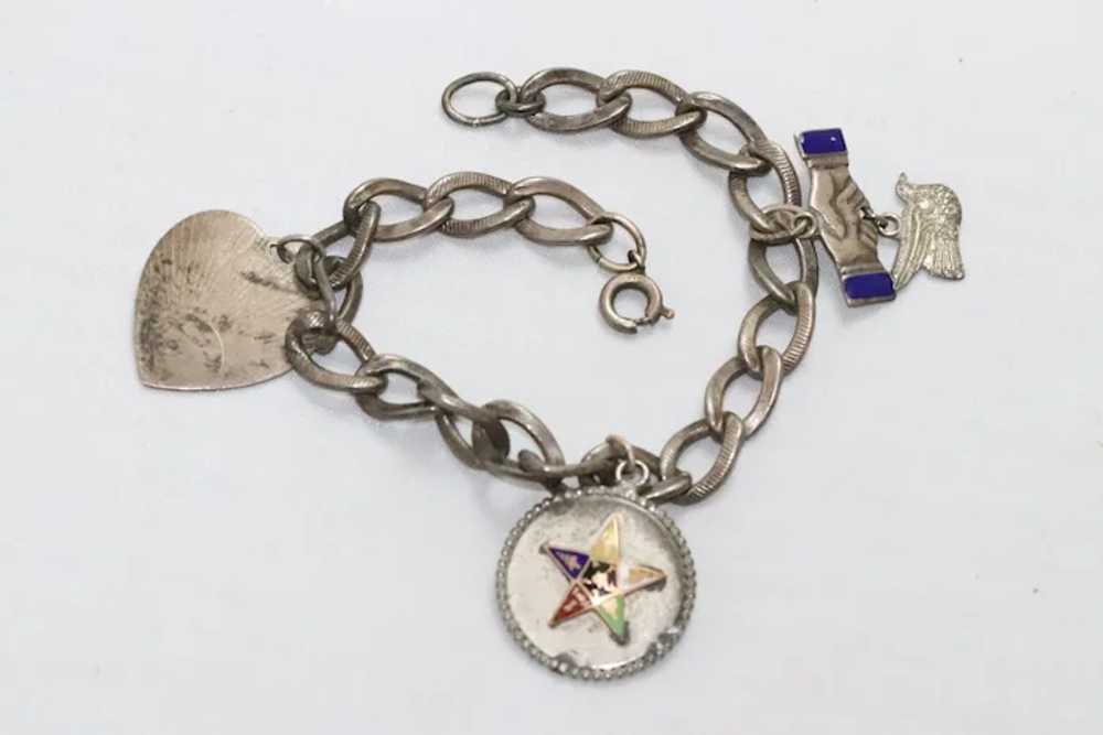 Vintage Sterling Silver Charm Bracelet - image 3