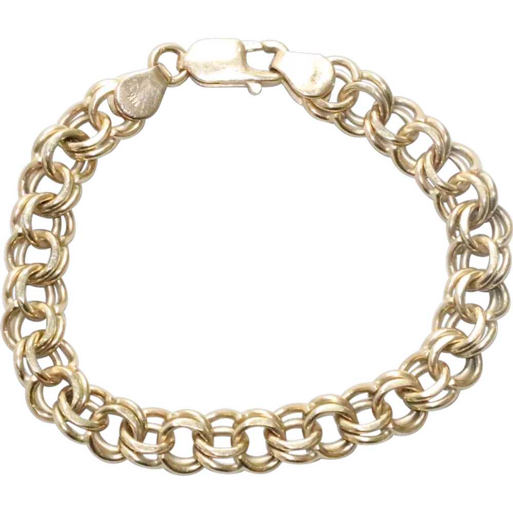 Vintage 14KT Yellow Gold Charm Bracelet - image 1