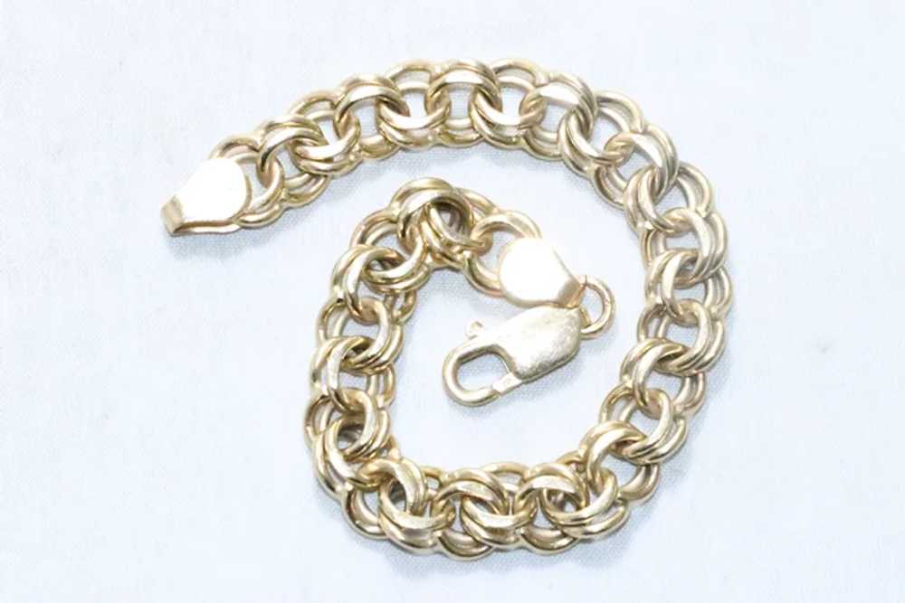 Vintage 14KT Yellow Gold Charm Bracelet - image 3