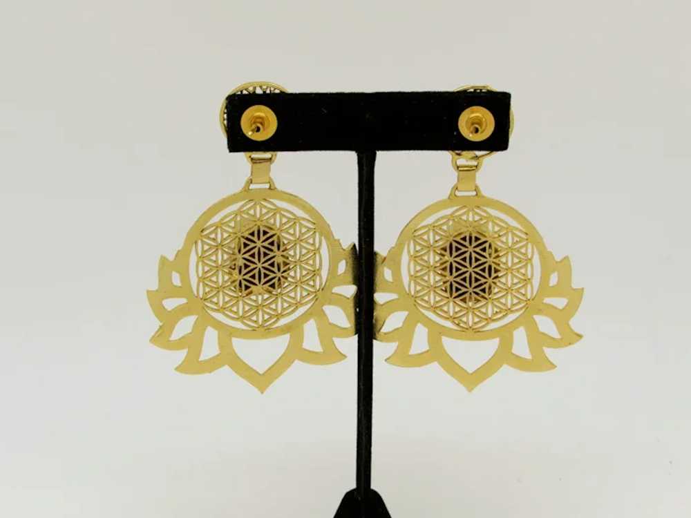 Turkish Dyed Quartz Earrings - image 3