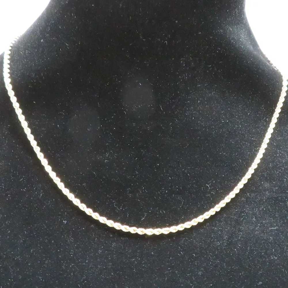 14k Yellow Gold Rope Chain, 18", 2.5 mm - image 5