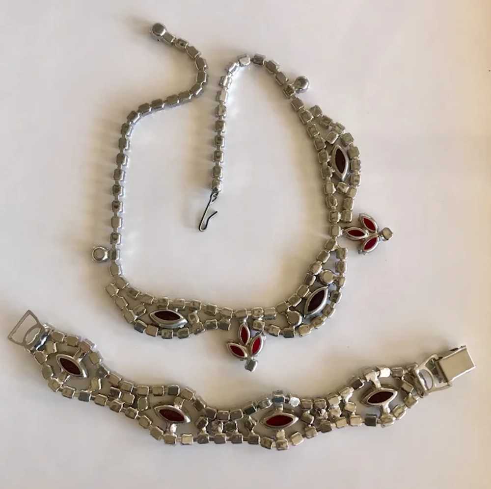 Vintage D&E Juliana Necklace and Bracelet Demi Pa… - image 3