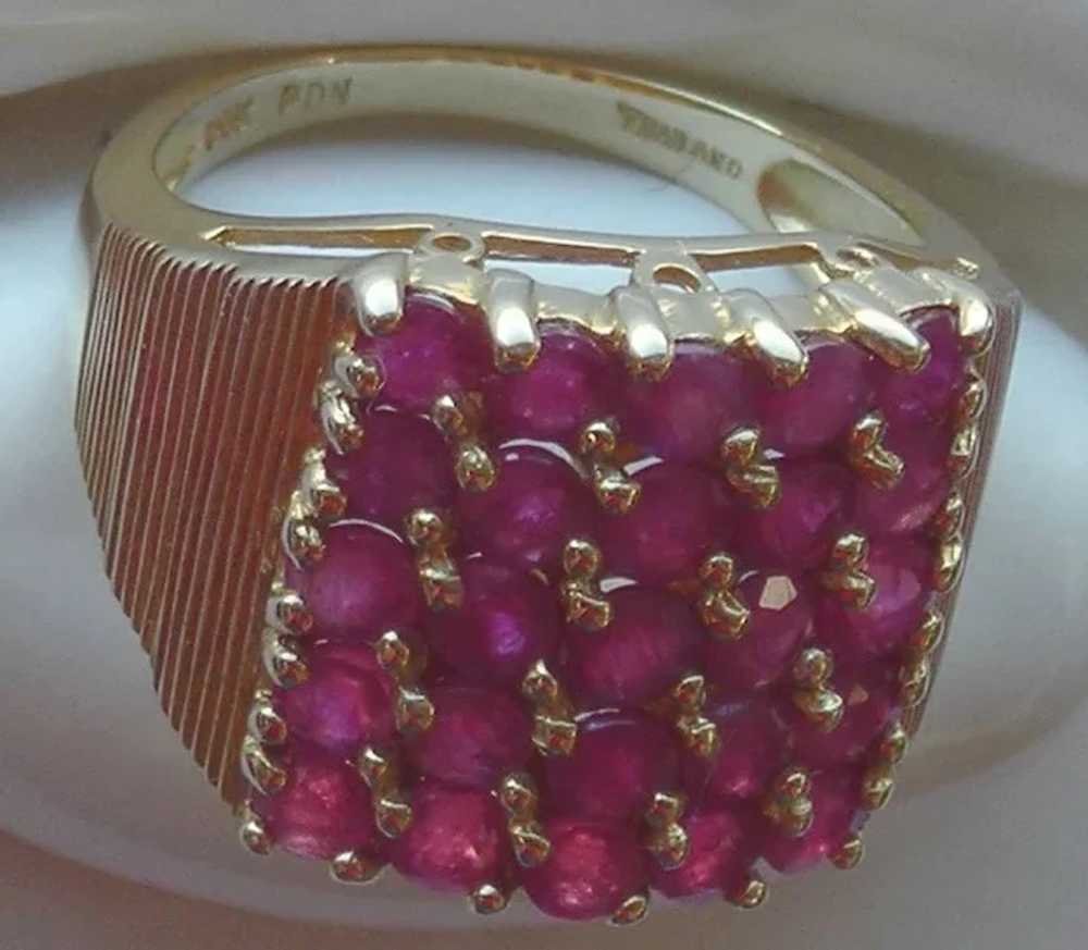 Ruby Ring 14kt Yellow Gold , Size 6 1/4 - image 4