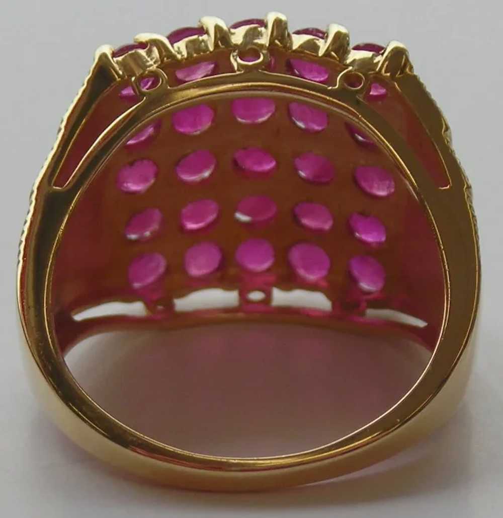 Ruby Ring 14kt Yellow Gold , Size 6 1/4 - image 5